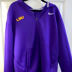Nike Purple Hoodie with White Swoosh